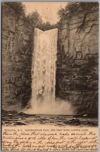 Postcard Ithaca New York c1906 Taughannock Falls Scenic View by Tuck - Bild 1 von 2