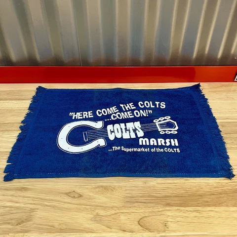 Vintage NFL Indianapolis Colts Stadium Giveaway (Marsh, Blue Towel, 11”x16”) Cover