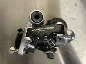 Campagnolo Record Titanium 10-speed Rear Derailleur road bike retro short cage - Picture 1 of 3