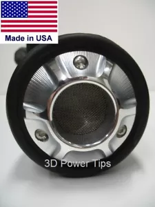3D POWER TIP - CNC BILLET EXHAUST TIP YAMAHA RAPTOR 250 w/ SPARK ARRESTOR SCREEN - Picture 1 of 10