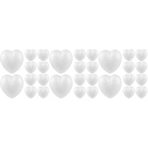 3 Pack Love Decorative Foam Child Heart Shaped Ornament Templates - Picture 1 of 12