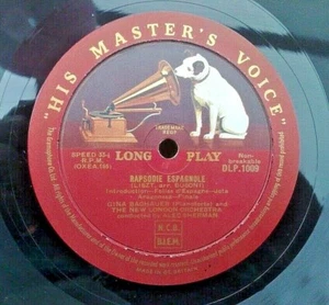 SELTENE HMV DLP 1009 (10") LP LISZT RAPSODIE ESPAGNOLE GINA BACHAUER / SCHERMAN - Bild 1 von 4