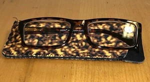 Gafas de lectura Fiore +1,50 lectores de bisagra de resorte de tortuga - Imagen 1 de 10