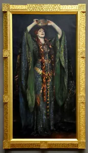 perfact 24x48 famous oil painting handpainted on canvas " a lady "@N3574 - Picture 1 of 1