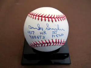 DUKE SNIDER LAST HR AT EBBETTS FIELD DODGERS HOF SIGNED AUTO BASEBALL BAS BEAUTY - Picture 1 of 3