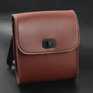 Universal Motorcycle Front Handlebar Tool Bag Luggage Pouch Saddle Bag Brown - Picture 1 of 6