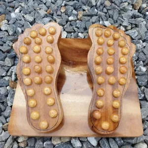 Wooden Foot Massage Tool with Spring Thai Handicraft - Picture 1 of 5