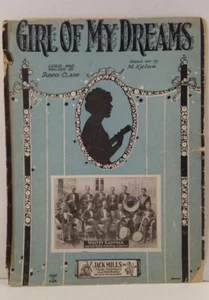 "Girl Of My Dreams" as perf. by WHITEY KAUFMAN & ORCH. 1927 Sheet Music - G - Picture 1 of 12