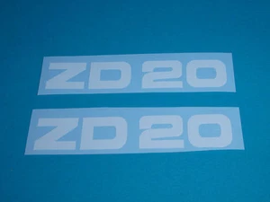 Zündapp ZD 20 Aufkleber Verkleidung Schriftzug Dekor weiß 446-10.131 Typ 446 NEU - Bild 1 von 1