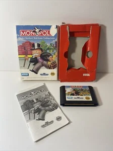 Monopoly (Sega Genesis, 1992) Cart, Cardboard Box, And Manual, Tested - Picture 1 of 12