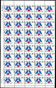 EFO 2440 2-WAY MISPERFED & MISCUT SHEET OF 50 --FIVE IMPERF MARGIN SINGLES ON LR - Picture 1 of 6