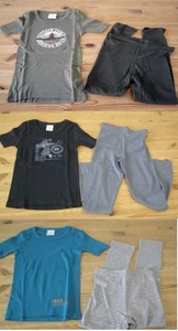 Jungen lange Ski Unterwäsche Schlafanzug khaki blau 92 104 116 128 140 - Picture 1 of 4