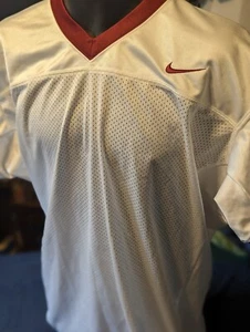 Nike Herren Stock Lineman Fußball Training Trikot Large 188325 - weiß Cardinal - Bild 1 von 15