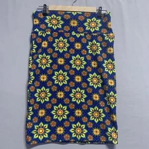 Gonna donna LulaRoe piccola Cassie colorata stampa anakara artistica dritta elasticizzata - Foto 1 di 7