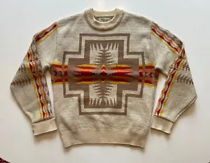 Vintage PENDLETON Chief Joseph Men’s Southwestern Sweater 100% Wool SZ:M READ - Picture 1 of 11
