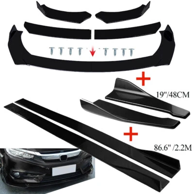 For Universal Ford Honda AUDI Front Bumper Rear Lip Splitter Spoiler Diffuser Foto 1 de 4