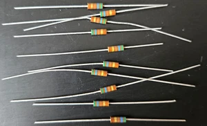 10pcs 560 ohm 1/4W 5% Metal Film Precision Axial Resistors ~ NEW ~ - Picture 1 of 1