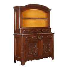 Antique Cupboard Carved Wood Poplar Drawers from the XX Century