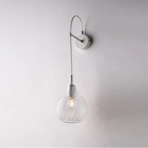 Applique da parete design moderno in vetro trasparente 1 luce bon-469 - Imagen 1 de 1