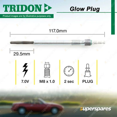 Tridon Glow Plug for Volkswagen Golf MKV 1K1 Jetta 1K2 Passat 3C2 3C5 2.0L - image 1 of 2