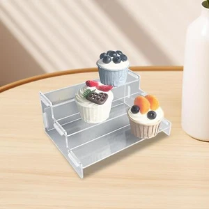 Acrylic Riser Display Shelf Gift Organizer Stand for Jewelry Perfume Models - Picture 1 of 7
