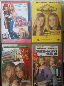 MARY-KATE, ASHLEY OLSEN CHALLENGE DVD BILLBOARD DAD NEW YORK MINUTE WHEN IN ROME - Picture 1 of 3