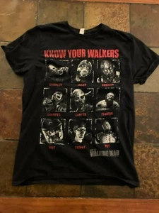 The Walking Dead Know Your Walkers schwarzes Zombie T-Shirt Größe M - Bild 1 von 3
