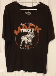MACK TRUCKS Official Bulldog Logo Graphic T-Shirt. Colour Brown. Size Adult 3XL. - Picture 1 of 8