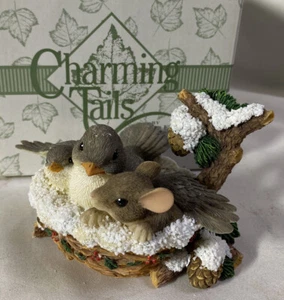 Charming Tails Limited Edition ~ Nestled In For The Holidays #87/101 ~NEW in box - Picture 1 of 12