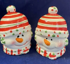 Set SALE e PEPE in ceramica con cappello calza pupazzi di neve più carini. - Foto 1 di 6