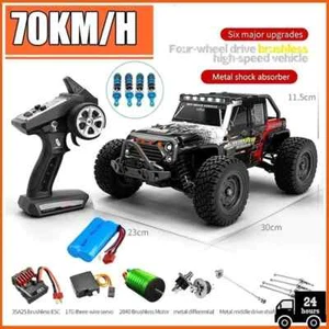 1:16 Car with LED 2.4G Remote Control Cars 70KM/H High Speed Drift Monster Truck - Picture 1 of 32