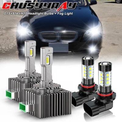 Faros antiniebla LED HI/LO y LED para BMW 525i 530i 2006-2007 -4 piezas Foto 1 de 4