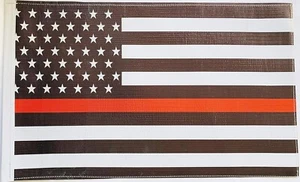 JLP Thin Red Line Safari Crossroads Caravan Airstream Flag Heavy Duty Material - Foto 1 di 1