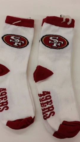NFL Children Socks (Size: 6-7 1/2) San Francisco 49ers #2-2 (2 Pair) Cover