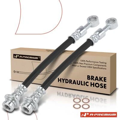 2Pcs Brake Hydraulic Hose Rear Outer for Suzuki SX4 2007 2008 2009-2013 L4 2.0L - Image 1 of 4