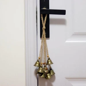 Hanging Witch Bells for Door,2 Pc Door Bell Hanger Christmas Bells for Witchy Ho - Picture 1 of 7