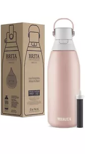 Brita Bottiglia filtro acqua in acciaio inox, 32 once, rosa, 1 conteggio 32 oz - Foto 1 di 6