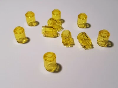 LEGO® Básico 10 X 3062B 1 X 1 Redondo Transparente Amarillo (#ACGB) - Imagen 1 de 2