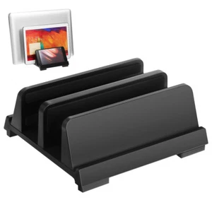 Support vertical pour ordinateur portable réglable support pour ordinateur portable double fentes universel ordinateur portable - Photo 1/11