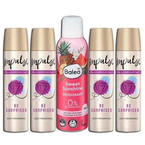 5er Set: 4x Impulse Deospray Be Surprised + 1 x Deospray Sweet Sunshine, 200 ml - Bild 1 von 2