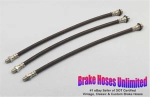 BRAKE HOSE SET Checker Cab, Models A2, A4, A5 - 1947 1948 1949 1950 1951 1952 - Picture 1 of 1