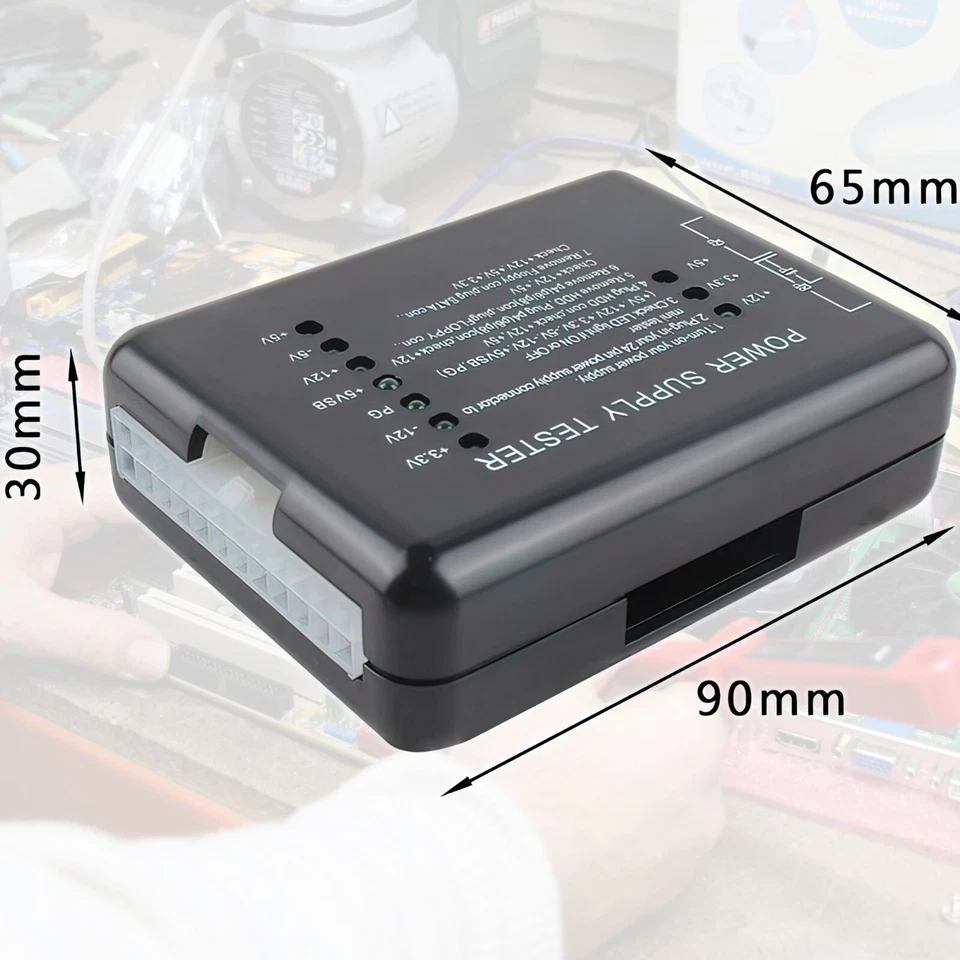 Power Supply Tester LED 20/24 Pin for PSU ATX SATA HDD - EUROPEAN STOCK! - Image 1 of 4