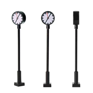 Diseño de lámpara de reloj de plataforma a escala N modelo de ferrocarril 3 piezas LQS62N - Imagen 1 de 5