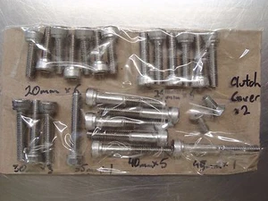 Honda Trail CT90 Stainless Steel Hex Head Bolt Set - Bild 1 von 1