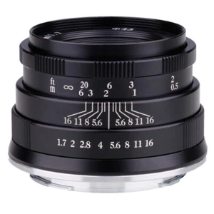 RISESPRAY 35mm f/1.7 APS-C Festobjektiv für EF-M EOS M Mount Spiegellose Kameras M - Bild 1 von 6
