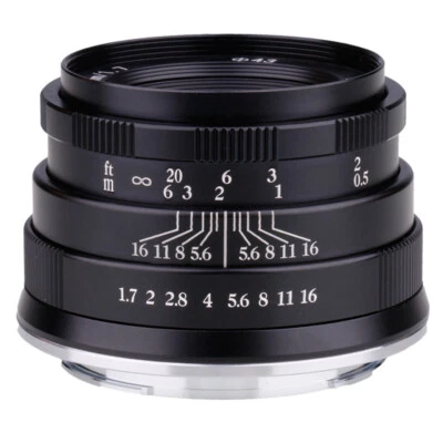 RISESPRAY 35mm f/1.7 APS-C Fxied Lens for EF-M EOS M mount Mirrorless Cameras M - Image 1 of 4