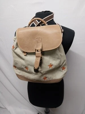 LL Bean  RARE EMBROIDERED STARFISH MINI BACKPACK - Image 1 of 4