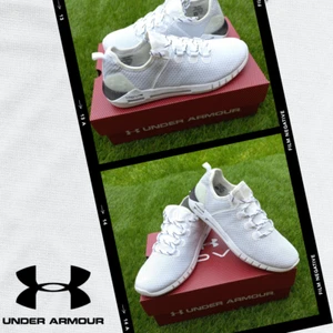 Unisex Under Armour HOVR Trainers Casual Shoes New White Trainer Size 4 - Picture 1 of 6