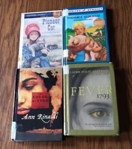Lot of 4 Children's Historical Fiction Books Ann Rinaldi, Elizabeth Enright - Picture 1 of 12