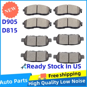 Front & Rear Ceramic Brake Pads For Nissan 350z Altima Juke Sentra Infiniti G35 - Picture 1 of 6